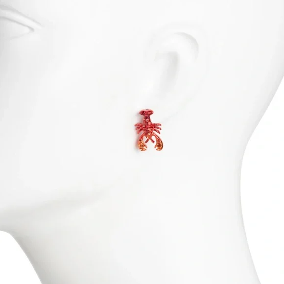 Betsey Johnson Lobster Earrings - Picture 4 of 4
